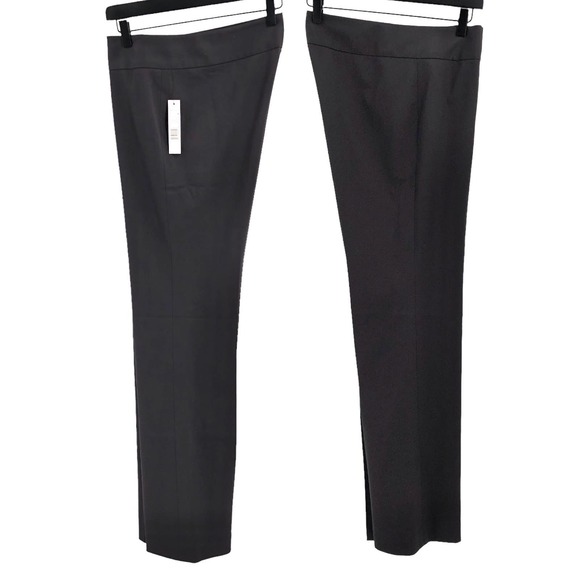 Elie Tahari NEW Womens Size 8 Wool Blend Eileen Trouser Black Pants Flat Front - Picture 7 of 7